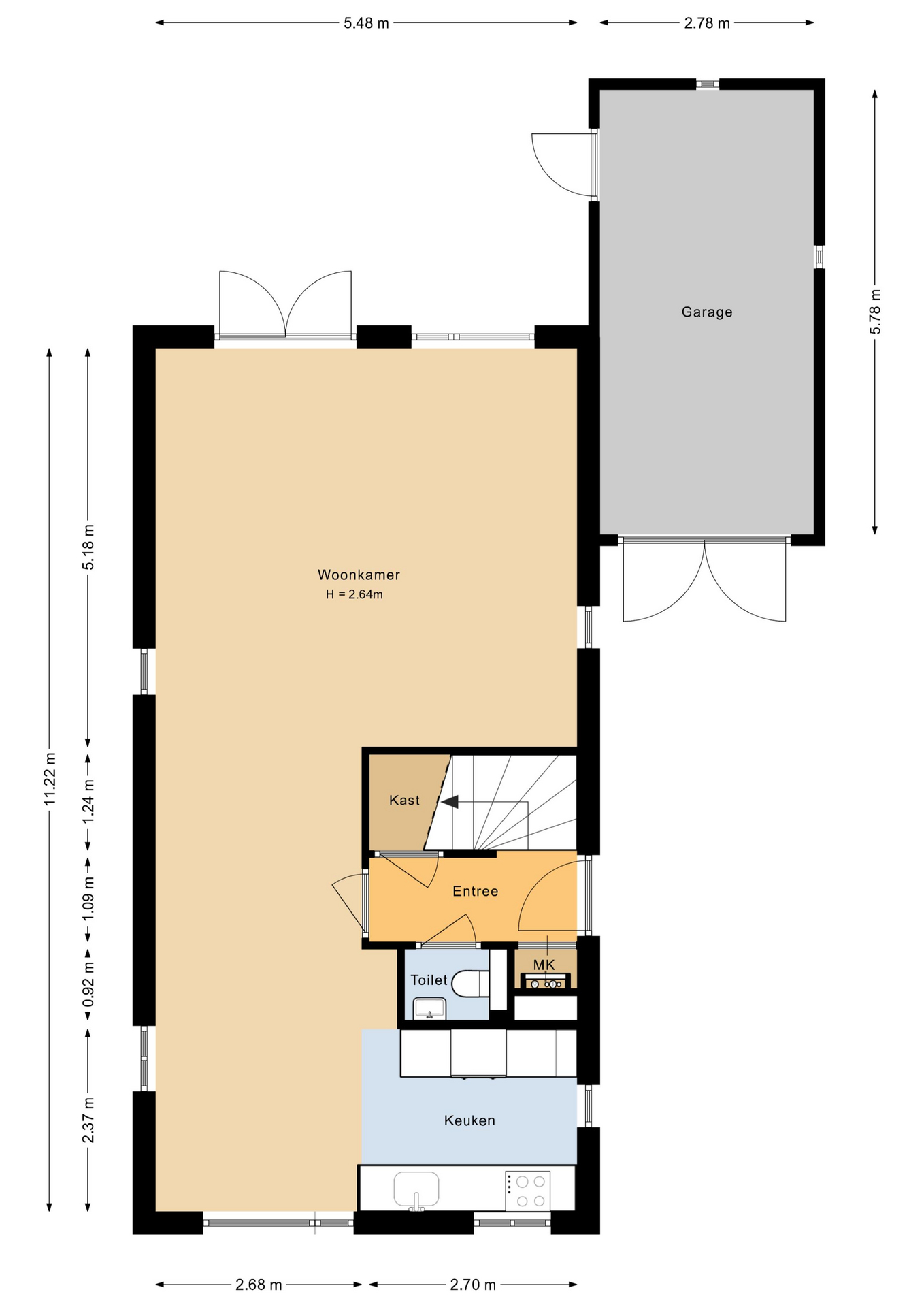 Onderlangs 28 - 8242 RL - lelystad-plattegrond-1